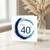 40th Birthday Card Happy 40th Abstract Brushstroke Design