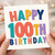 100th Birthday Card, Happy 100th Birthday Card