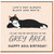 40th Birthday Card, Funny Black and White Cat Grey Area Birthday Card