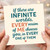 Infinite Worlds Every Version of Me Chooses You Romantic Card - Anniversary or Valentine’s Card for Partner, Boyfriend or Girlfriend - Modern Typographic Design