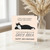 60th Birthday Card Funny Black and White Cat Grey Area