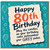 80th Birthday Card, Happy 80th Birthday Funny Humorous Celebration Card