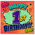 1st Birthday Card, Comic Book Style Happy 1st Birthday Card