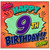 9th Birthday Card, Comic Book Style Happy 9th Birthday Card