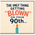 90th Birthday Card Funny Humorous Candle Design
