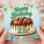 21st Birthday Card, Happy Birthday Cake Design