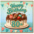 80th Birthday Card with Chocolate Cake and Happy Birthday Design