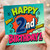 2nd Birthday Card, Happy 2nd Birthday Comic Style Card