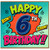6th Birthday Card, Comic Book Style Birthday Card for Boy or Girl