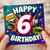 6th Birthday Card, Comic Book Style Happy 6th Birthday Card