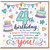 4th Birthday Card for You, Colourful Cute Birthday Card