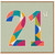 21st Birthday Card