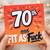 70th Birthday Card, Funny Fit as F*ck Card