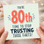 80th Birthday Card Funny Humorous Birthday Card