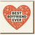 Best Boyfriend Ever Card - Romantic Heart and Floral Design - Love & Anniversary Card for Him, Valentine's Day, Boyfriend Greeting