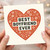 Best Boyfriend Ever Card - Romantic Heart and Floral Design - Love & Anniversary Card for Him, Valentine's Day, Boyfriend Greeting