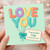 Valentine's Day Card for Wife - Love You Balloon Letters with Bow and Gift Tag - Romantic Cute Greeting - To My Beautiful Wife
