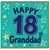 18th Birthday Card for Granddad, Happy 18th Granddad Card