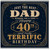40th Birthday Card for Dad, Happy 40th Terrific Birthday Card