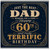 60th Birthday Card for Dad, Just the Best Dad Terrific Birthday Card