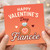 Happy Valentine's Day Card for Fiancée - Cute Engagement Ring and Hearts Design - Romantic Love Card for Her