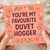 You're My Favourite Duvet Hogger Card - Funny Love & Anniversary Card for Partner, Cute Floral Valentine’s Day Couples Greeting