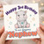 3rd Birthday Card For Nephew, Cute Baby Hippo Birthday Card