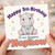 5th Birthday Card for Nephew, Happy 5th Birthday To Our Gorgeous Nephew Cute Hippo Card