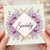 70th Birthday Card Floral Orchid Design