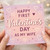 Valentine's Day Card for Wife - Happy First Valentine's Day as My Wife - Romantic Hearts Design - Pink Cute Love Card