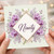 90th Birthday Card, Elegant Floral Ninety Card