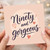 90th Birthday Card for Her, Ninety and Gorgeous Greeting Card