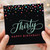 30th Birthday Card, Thirty Happy Birthday Card