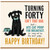 40th Birthday Card Funny Dog Birthday Card