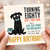 Happy Birthday Card for Dog Lover, Turning Eight Funny Birthday Card