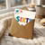 60th Birthday Card, Colourful Retro Stars Sixy Card