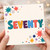 70th Birthday Card