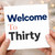 30th Birthday Card, Welcome To Thirty Card