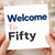 50th Birthday Card Welcome To Fifty