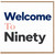 90th Birthday Card Welcome To Ninety
