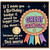Great Grandson Birthday Card, Out of This World Space Badge Design