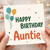 Auntie Happy Birthday Card