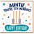 Auntie Birthday Card, You're Try - Mendous Happy Birthday Cricket Card
