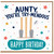 Aunty Birthday Card, You're Try - Mendous Happy Birthday Cricket Card