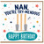 Nan Birthday Card, Try - Mendous Cricket Birthday Card