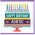 Auntie Happy Birthday Card