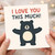 I Love You This Much Bear Card - Cute Love/Anniversary Greeting for Partner, Boyfriend, Girlfriend, Husband or Wife - Sweet Valentine’s or Just Because Card - Blank Inside