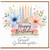 Great Granddaughter Birthday Card, Happy Birthday Floral Candle Card