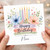 Nan Birthday Card, Happy Birthday Floral Candle Card