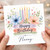 Nanny Birthday Card, Happy Birthday Floral Candle Design